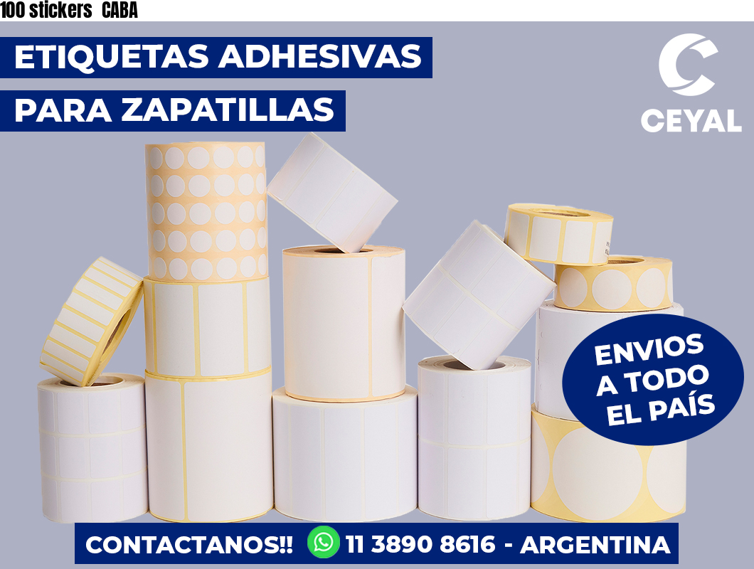 100 stickers CABA