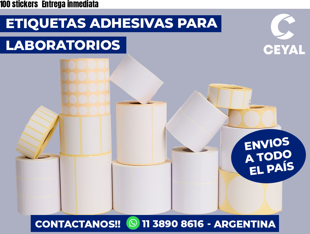 100 stickers Entrega inmediata