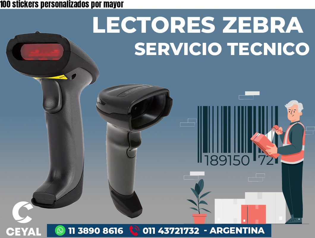 100 stickers personalizados por mayor