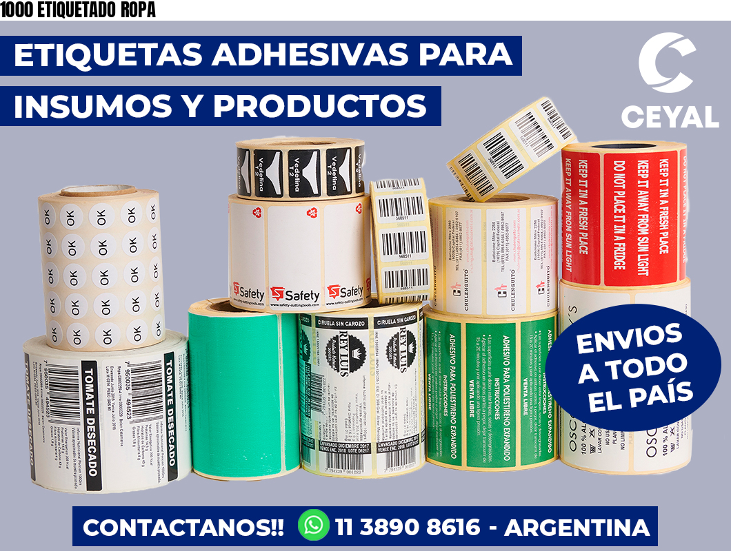 1000 ETIQUETADO ROPA