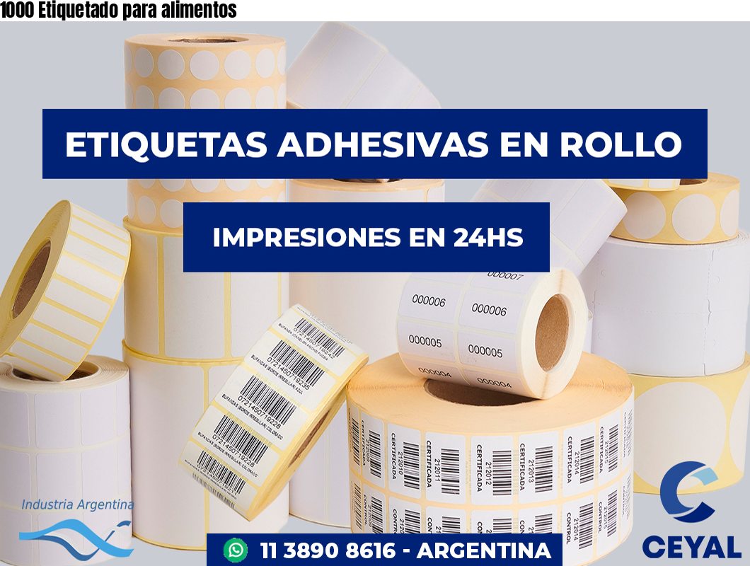 1000 Etiquetado para alimentos