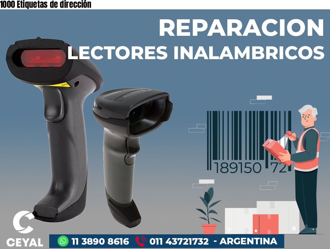 1000 Etiquetas de dirección