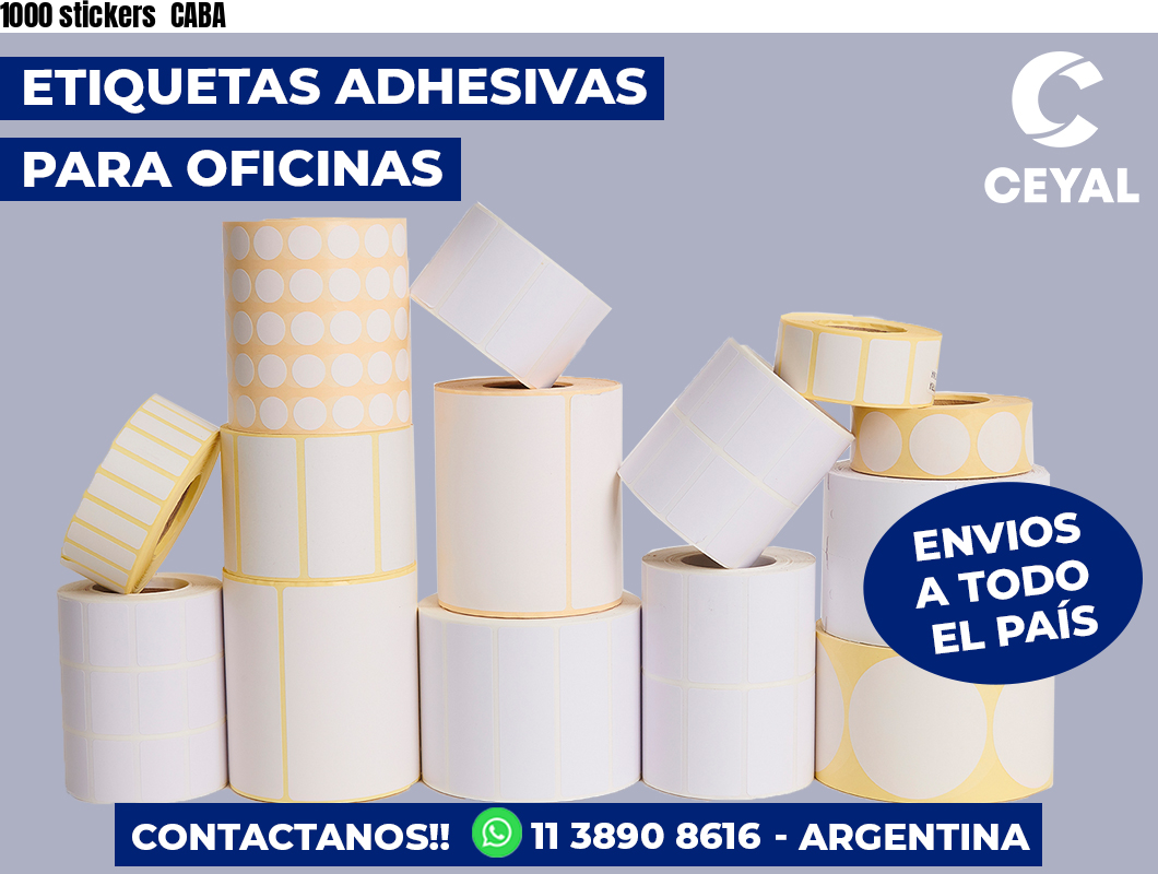 1000 stickers CABA