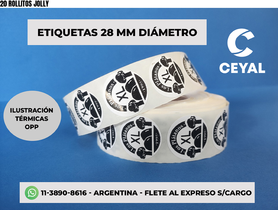 20 ROLLITOS JOLLY