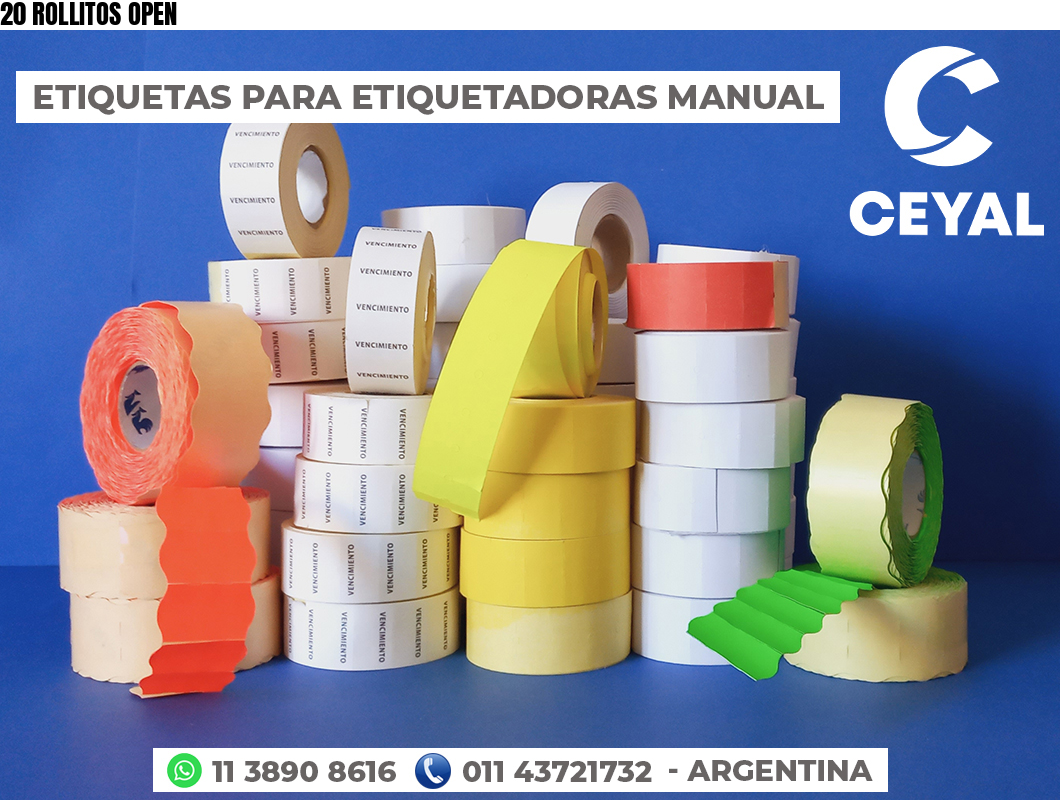 20 ROLLITOS OPEN