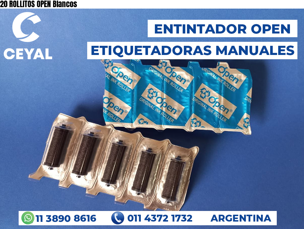 20 ROLLITOS OPEN Blancos