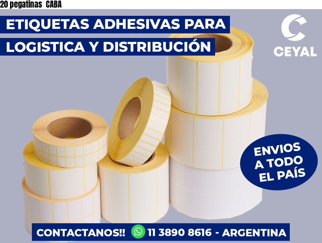 20 pegatinas CABA