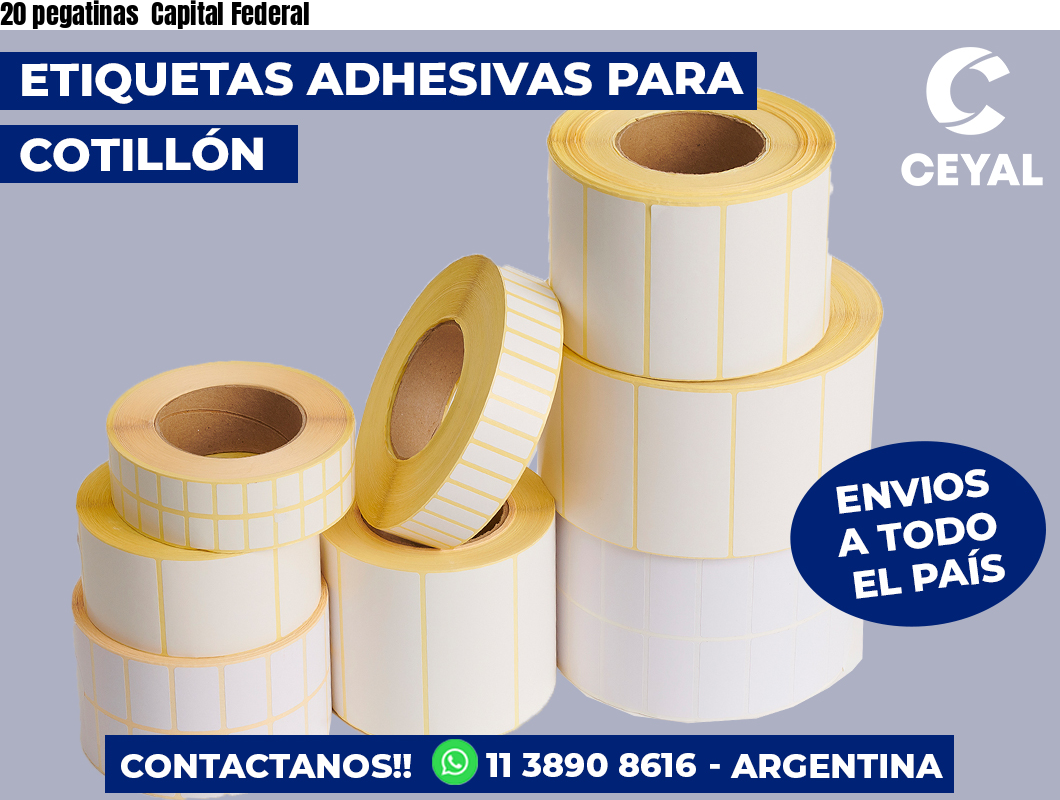 20 pegatinas Capital Federal