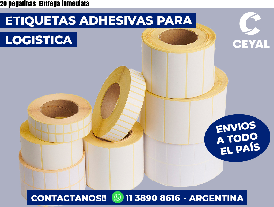 20 pegatinas Entrega inmediata
