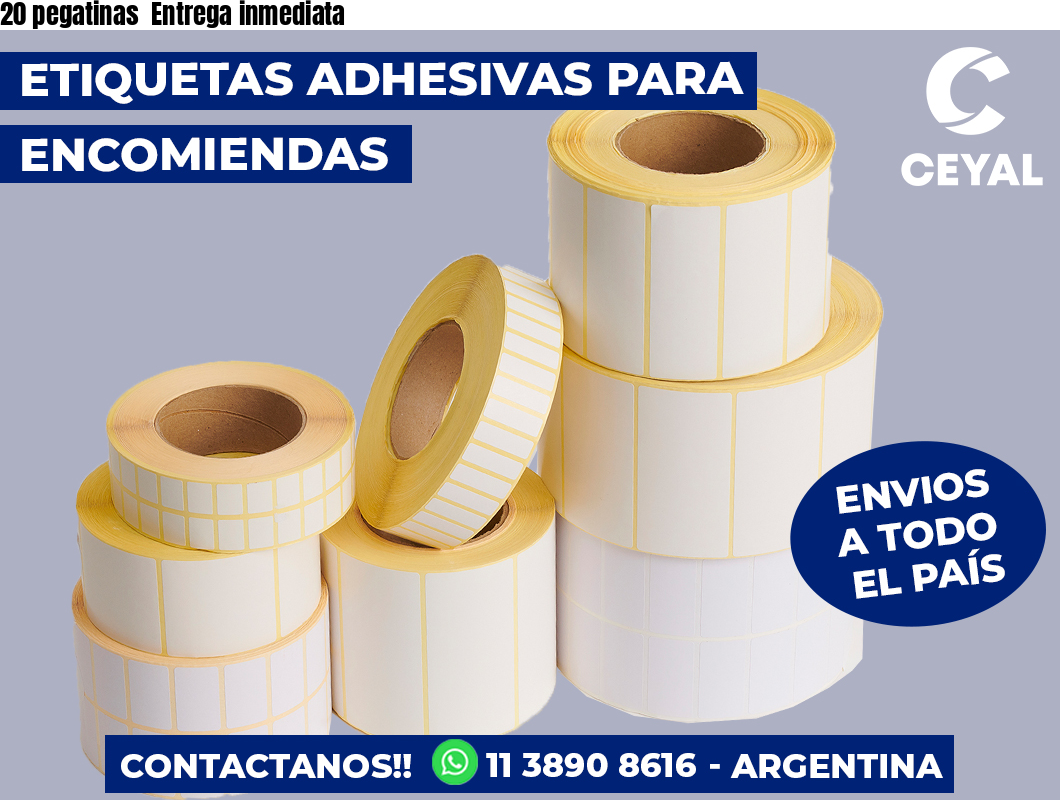 20 pegatinas Entrega inmediata