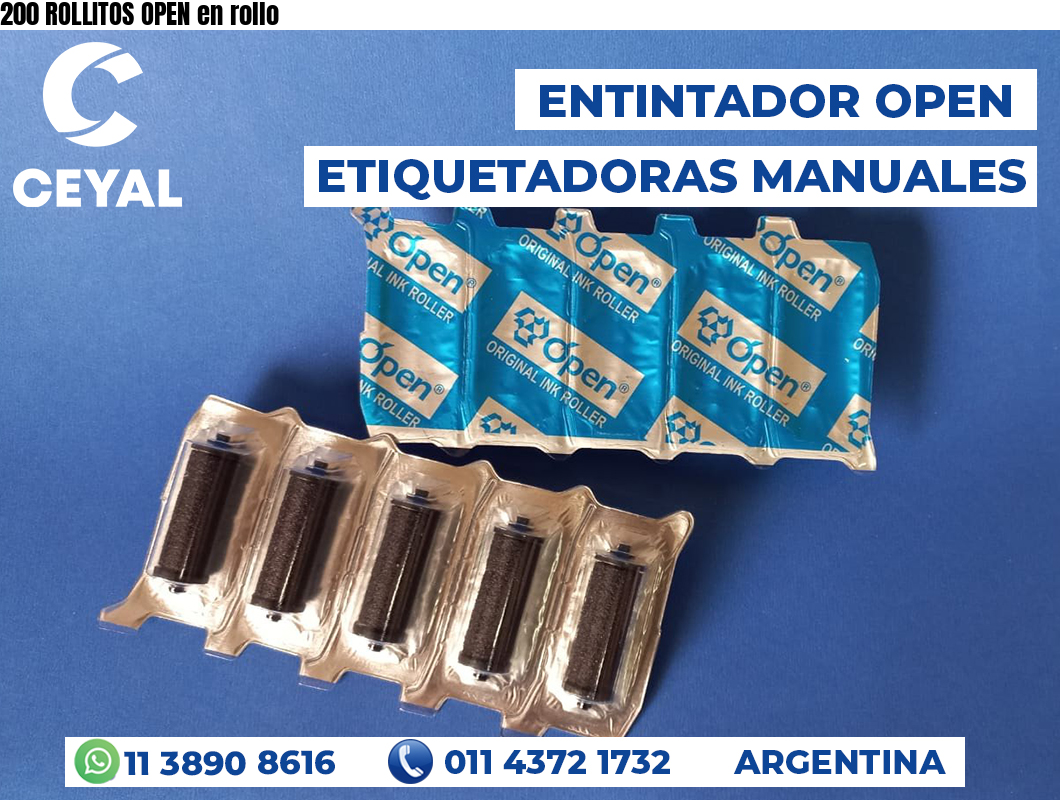 200 ROLLITOS OPEN en rollo