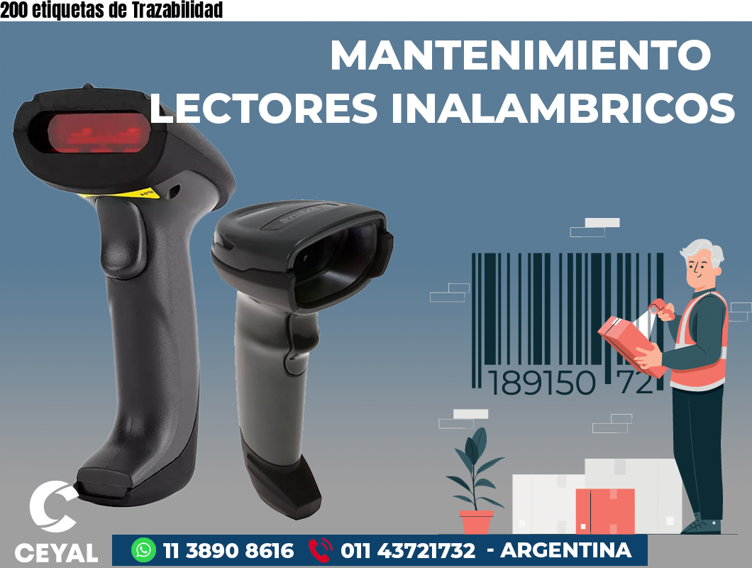 200 etiquetas de Trazabilidad