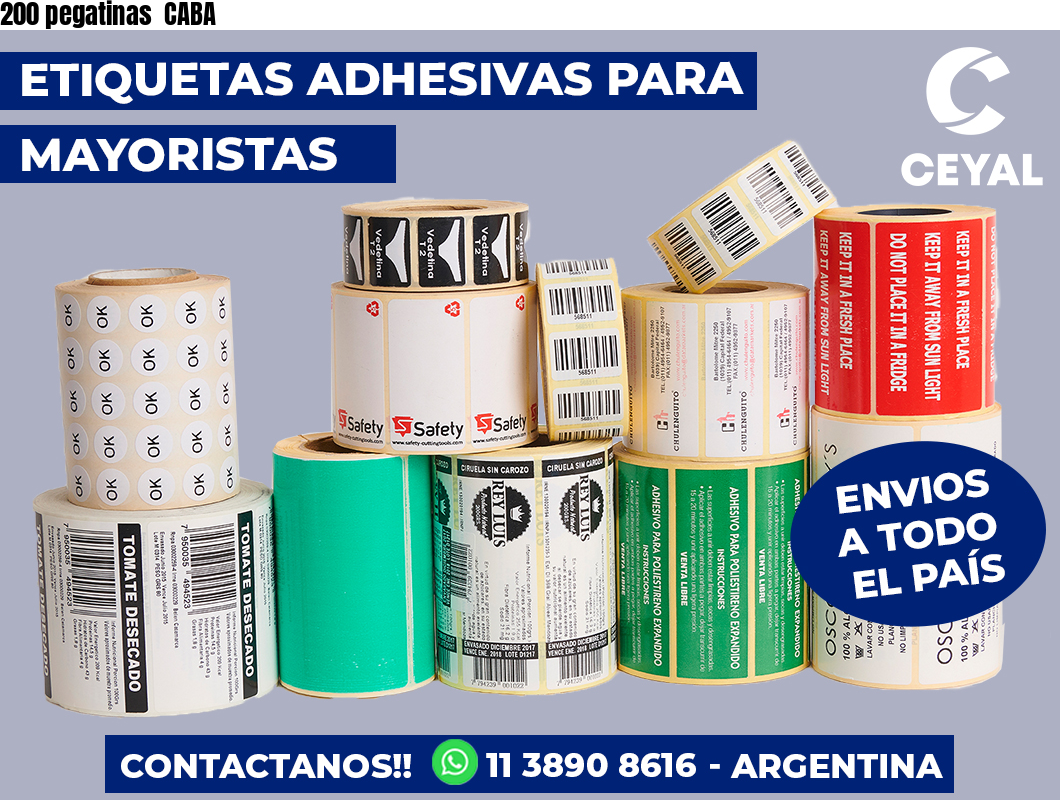 200 pegatinas CABA