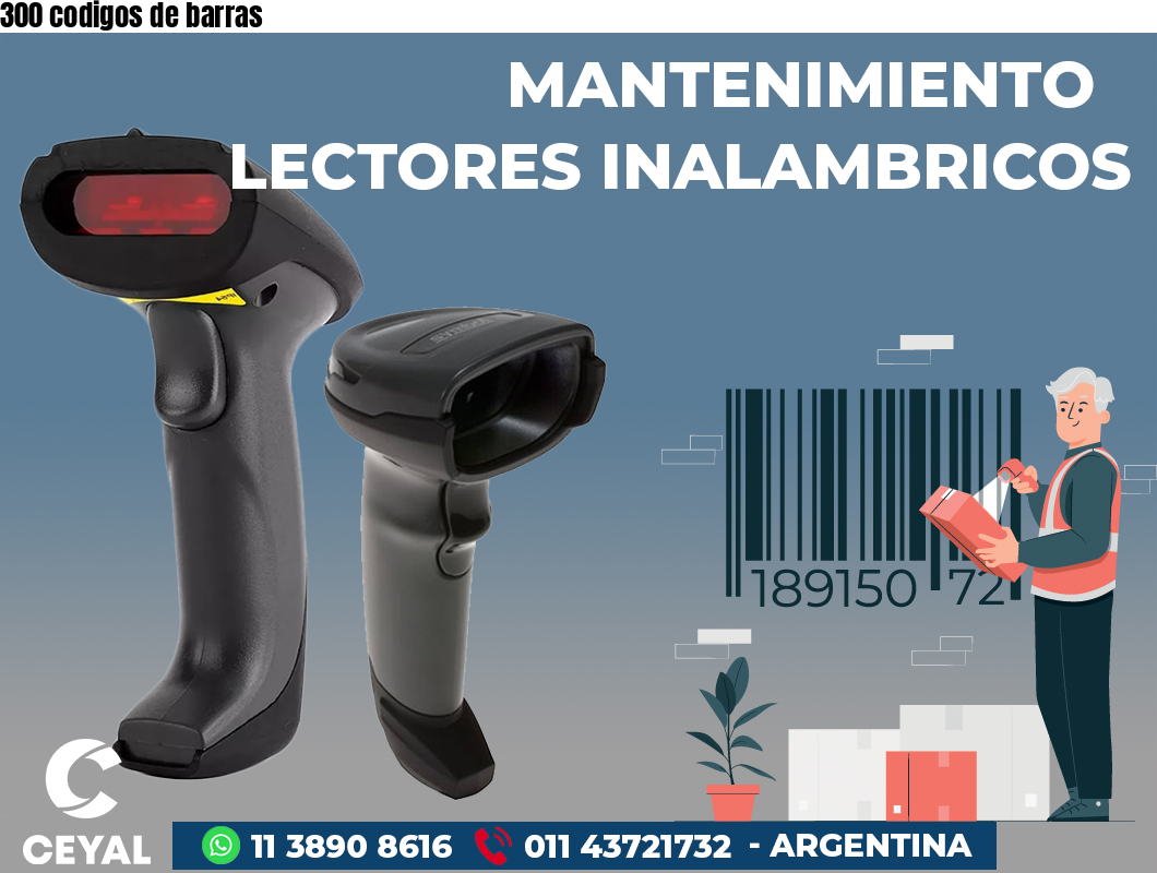 300 codigos de barras