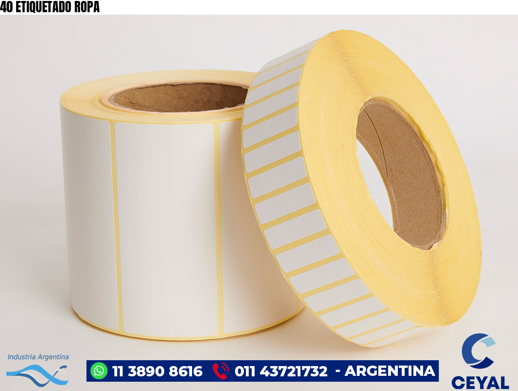 40 ETIQUETADO ROPA