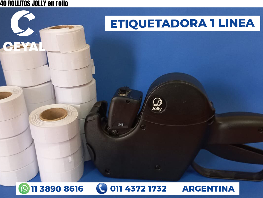 40 ROLLITOS JOLLY en rollo