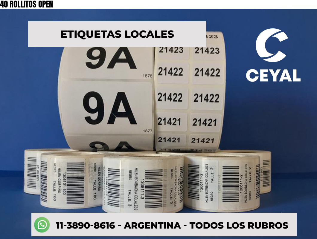 40 ROLLITOS OPEN