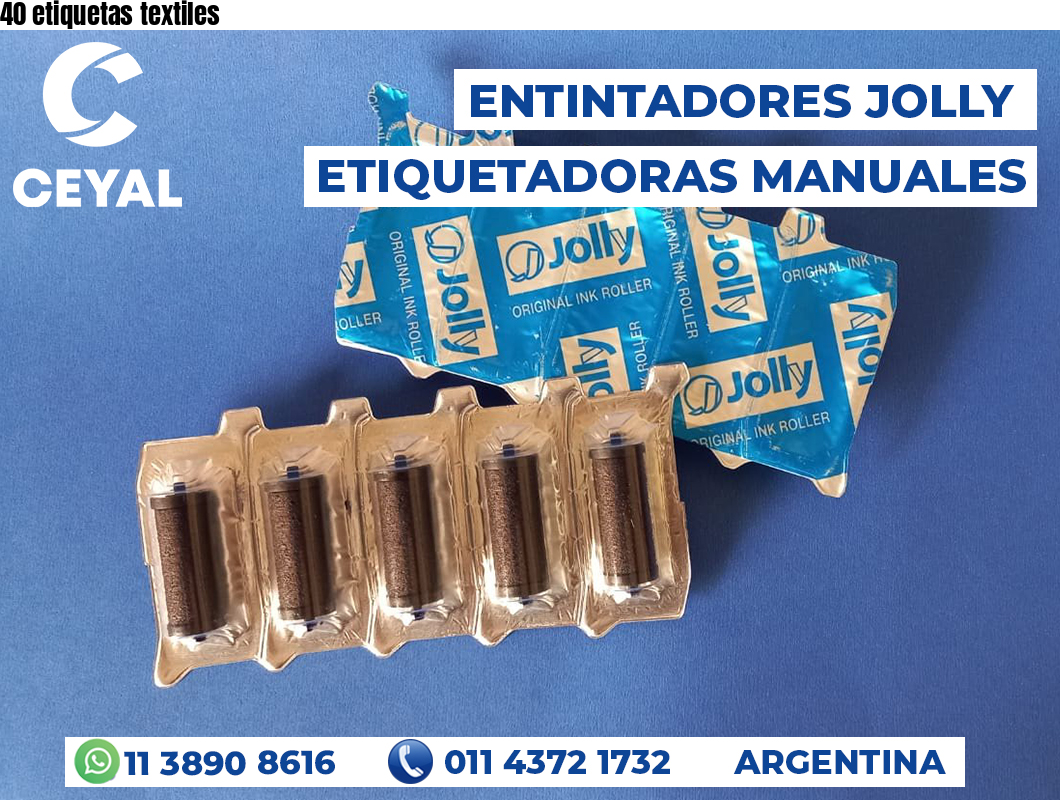 40 etiquetas textiles