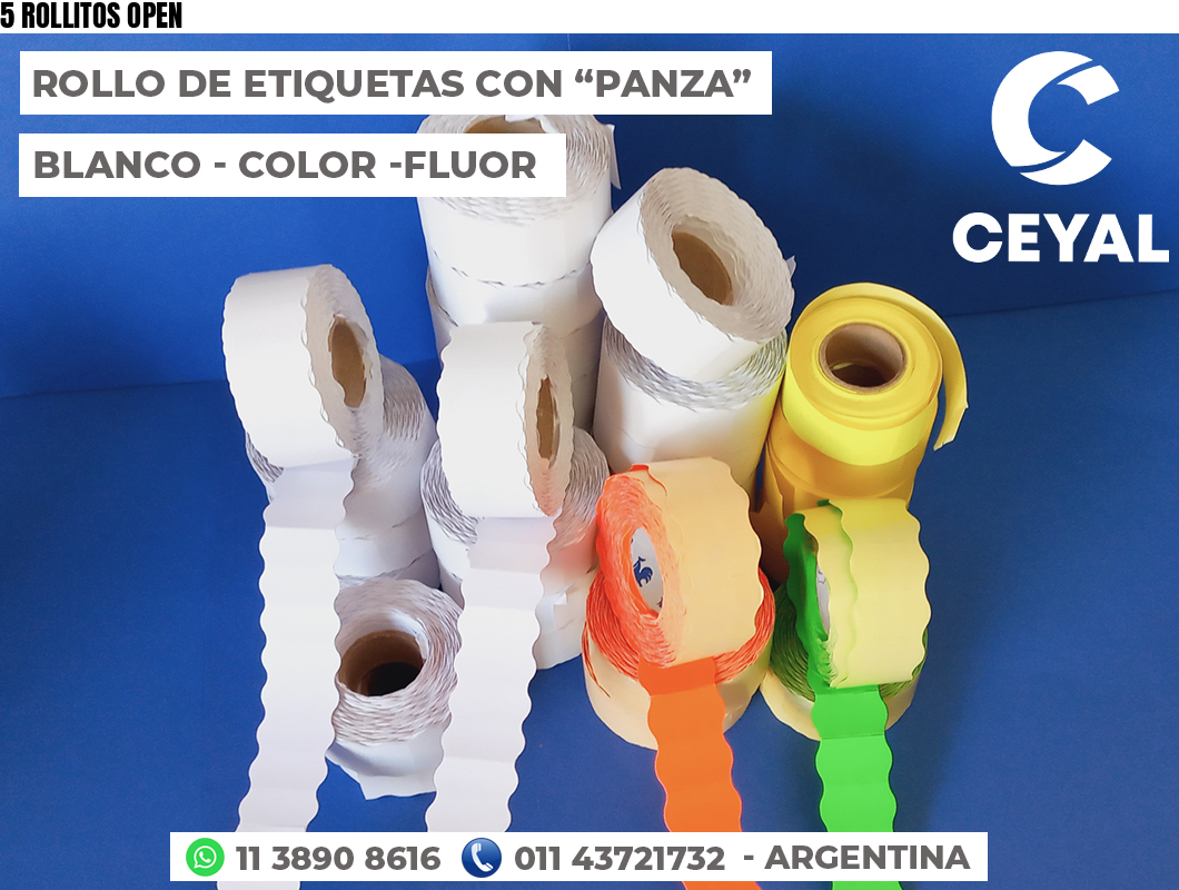 5 ROLLITOS OPEN