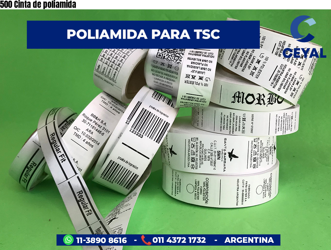 500 Cinta de poliamida