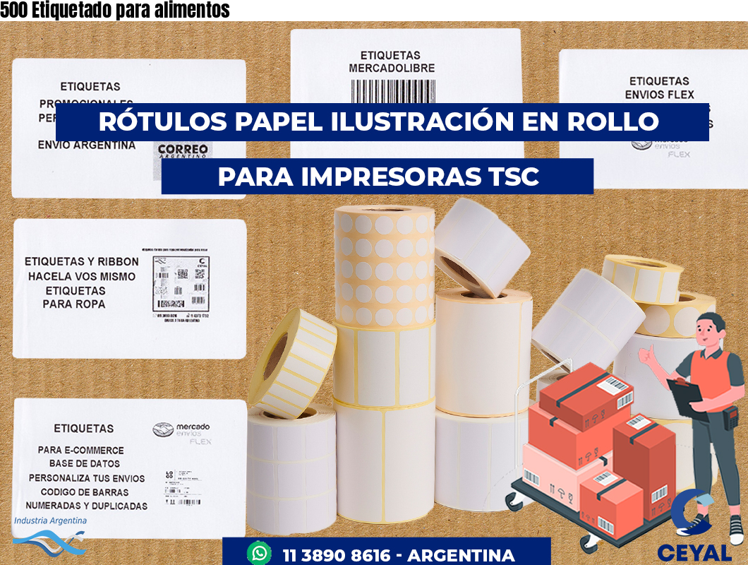 500 Etiquetado para alimentos
