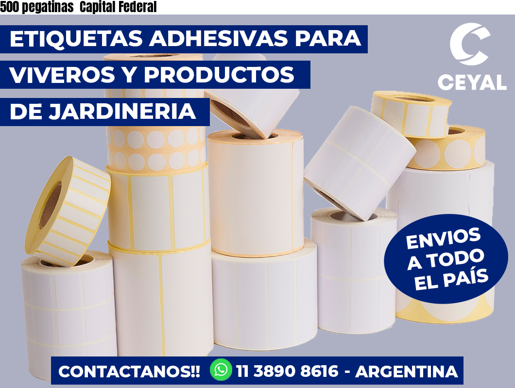 500 pegatinas  Capital Federal