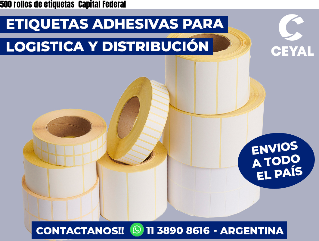 500 rollos de etiquetas  Capital Federal