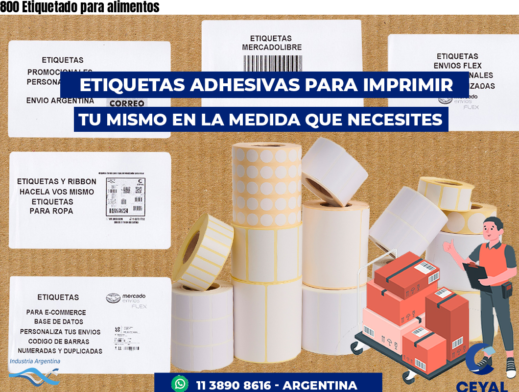 800 Etiquetado para alimentos