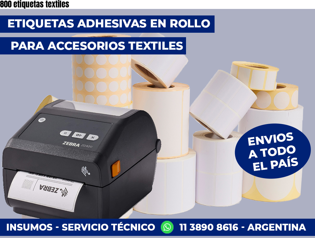 800 etiquetas textiles