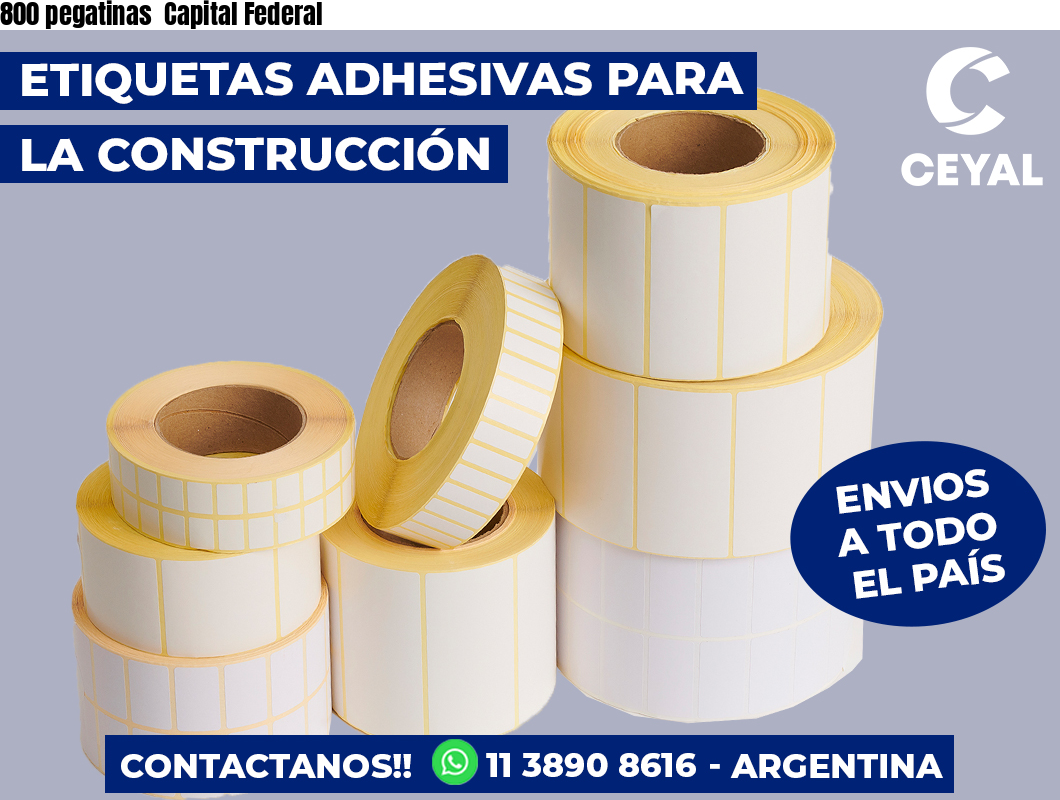 800 pegatinas Capital Federal