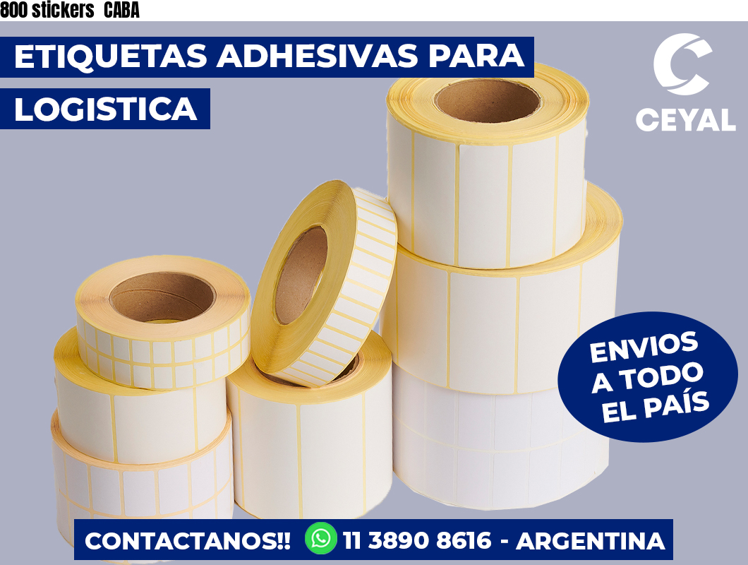 800 stickers CABA