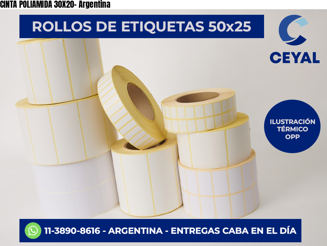 CINTA POLIAMIDA 30X20- Argentina