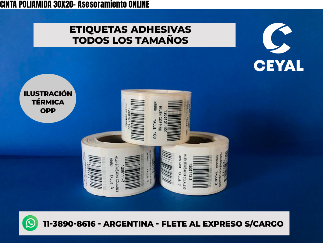 CINTA POLIAMIDA 30X20- Asesoramiento ONLINE