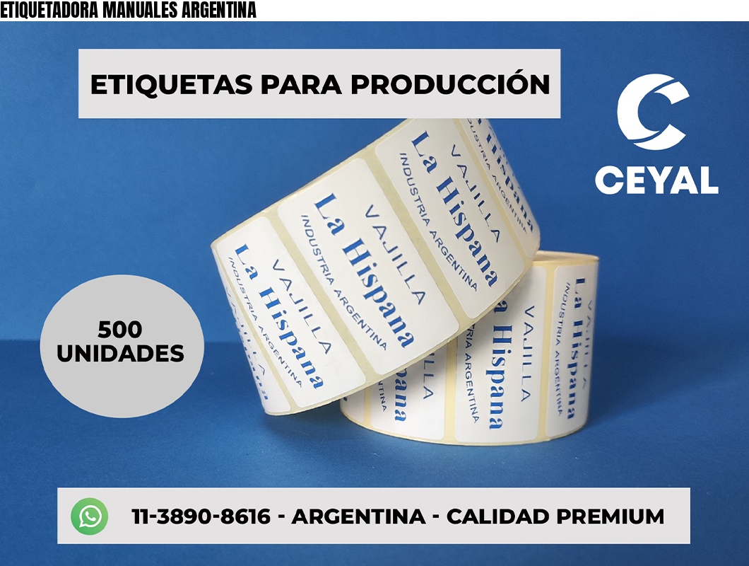 ETIQUETADORA MANUALES ARGENTINA
