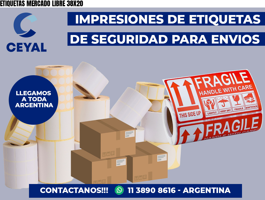 ETIQUETAS MERCADO LIBRE 38X20