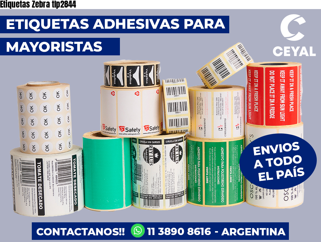 Etiquetas Zebra tlp2844