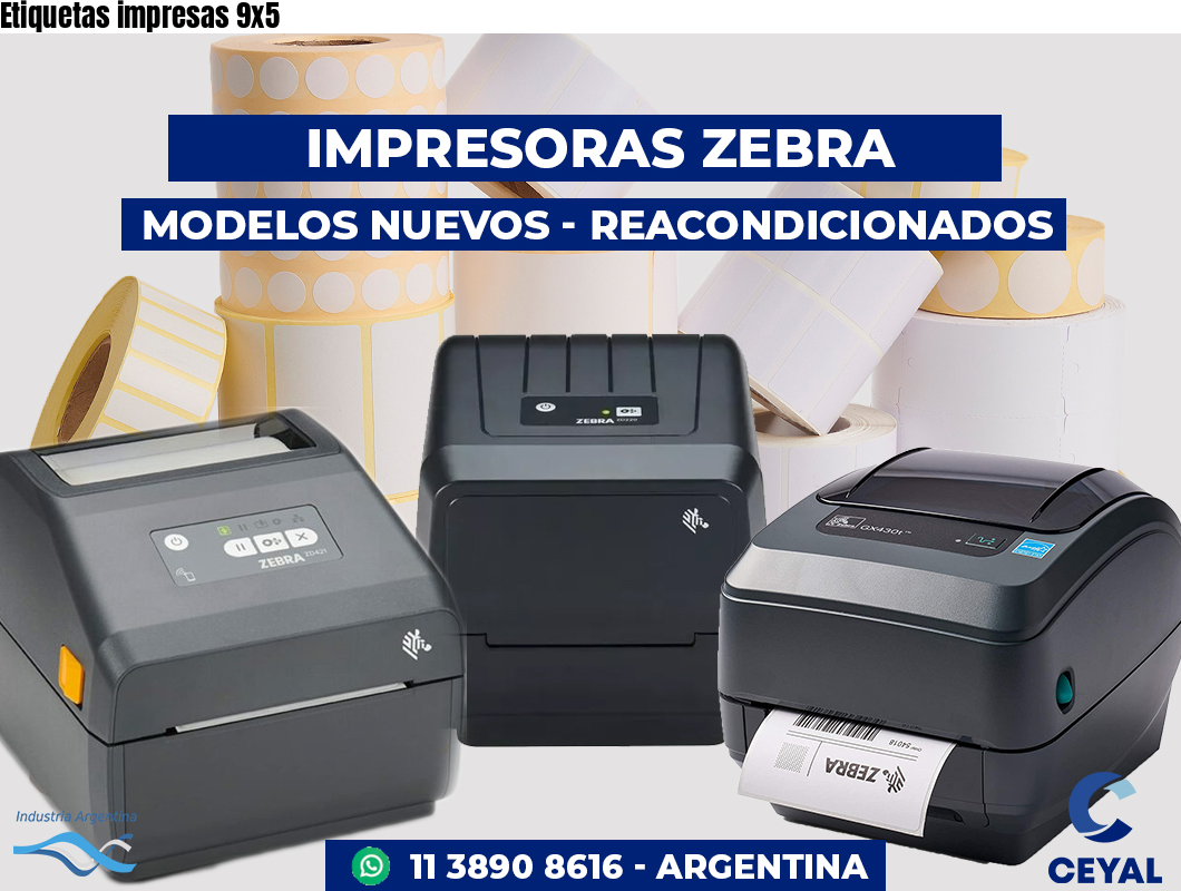 Etiquetas impresas 9x5
