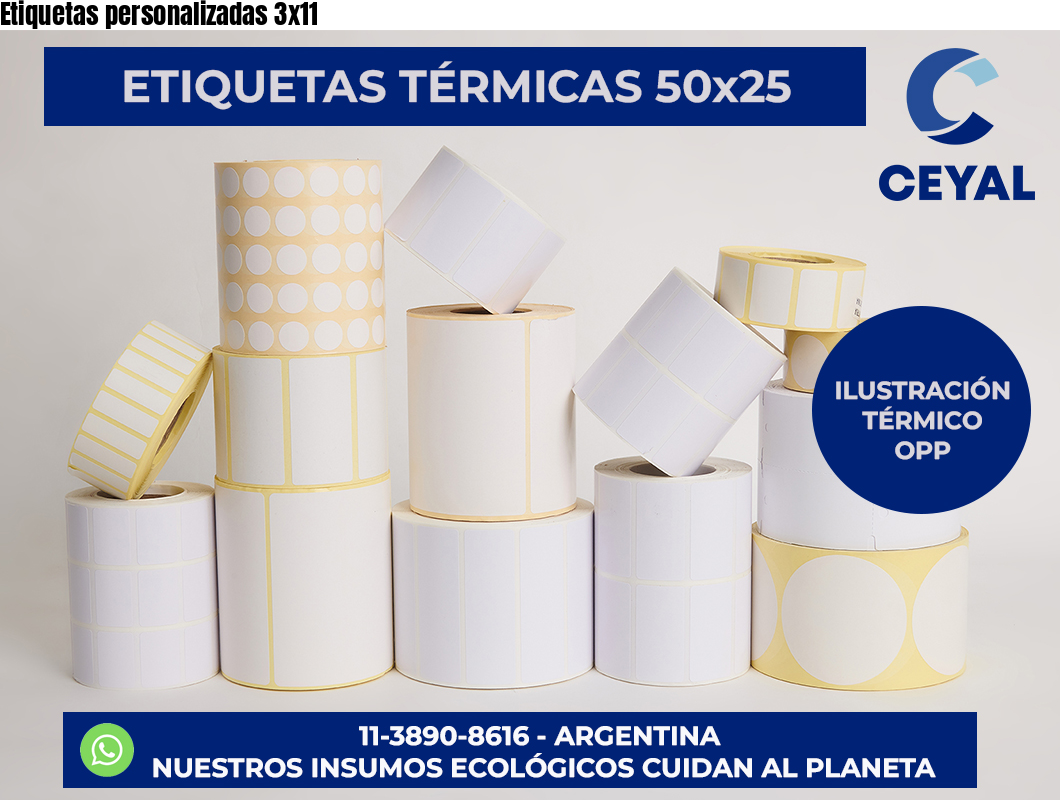 Etiquetas personalizadas 3×11