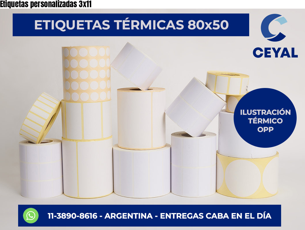 Etiquetas personalizadas 3×11