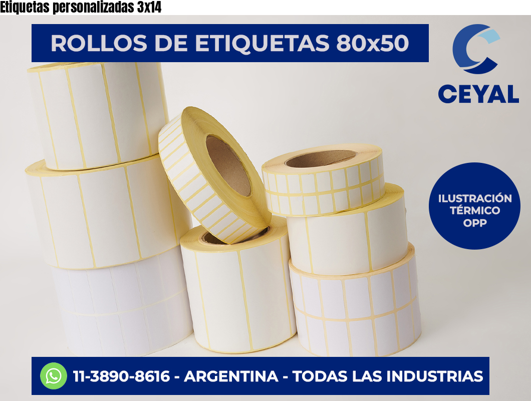 Etiquetas personalizadas 3×14