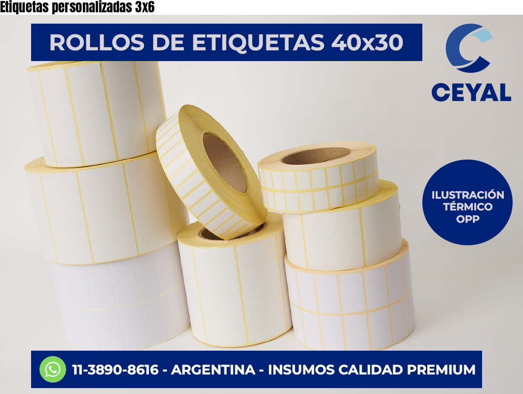 Etiquetas personalizadas 3×6