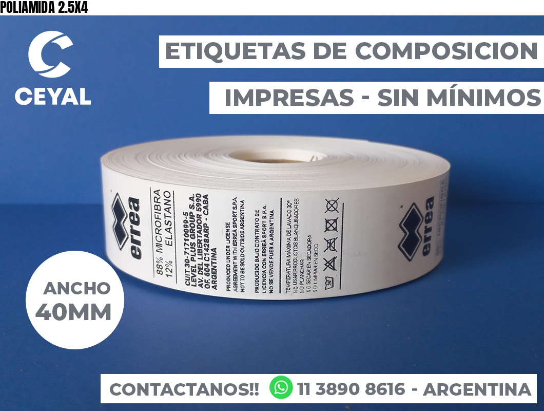 POLIAMIDA 2.5X4