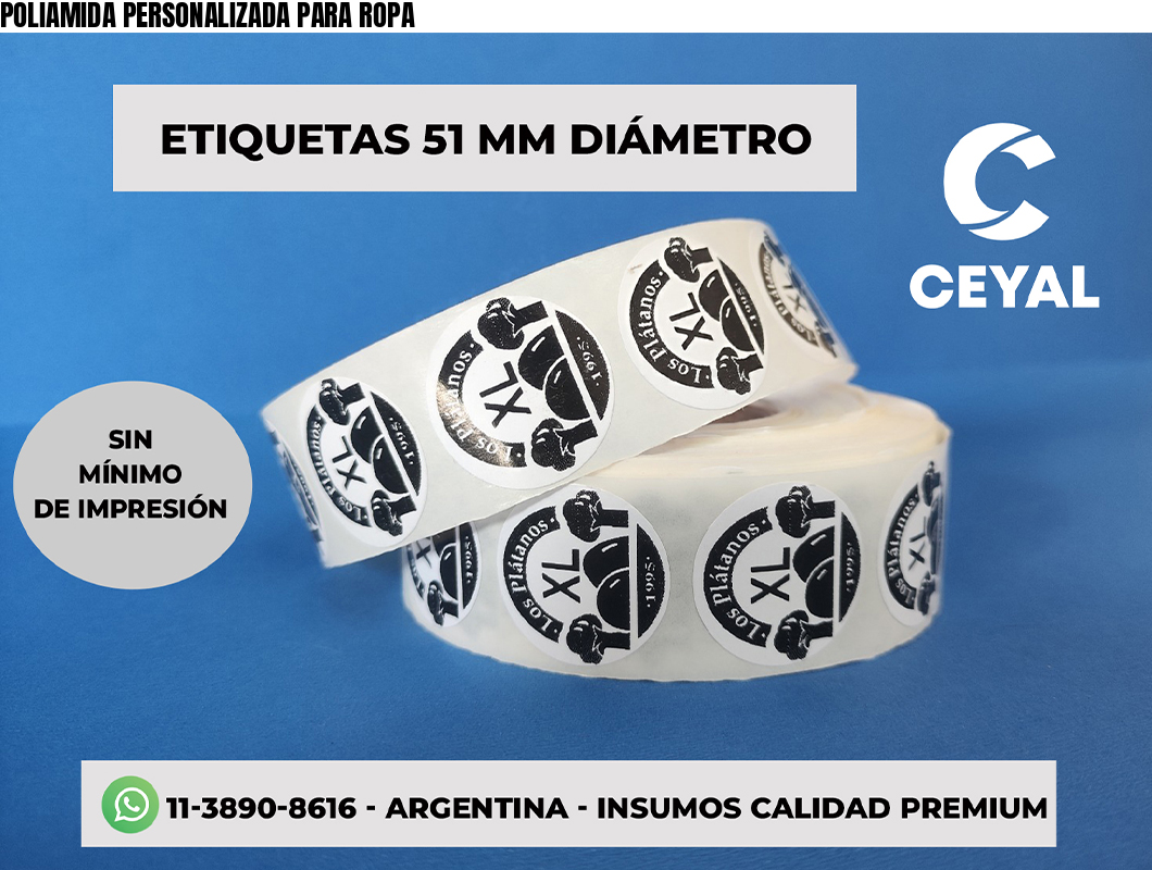 POLIAMIDA PERSONALIZADA PARA ROPA
