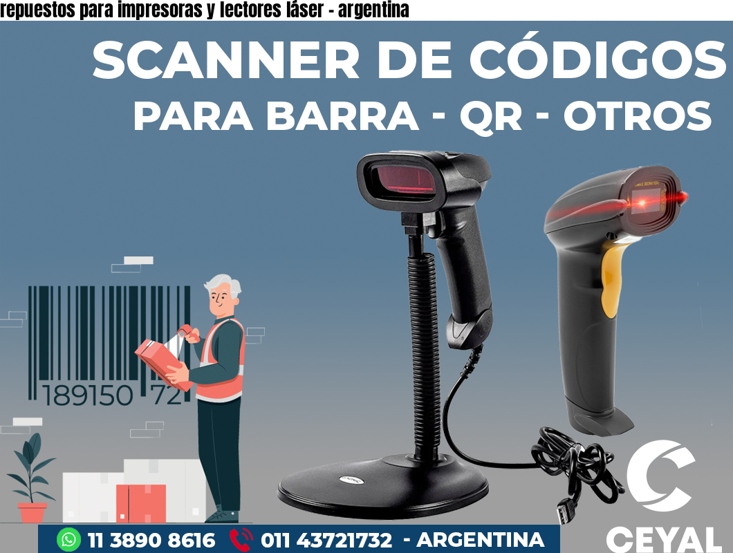 repuestos para impresoras y lectores láser - argentina