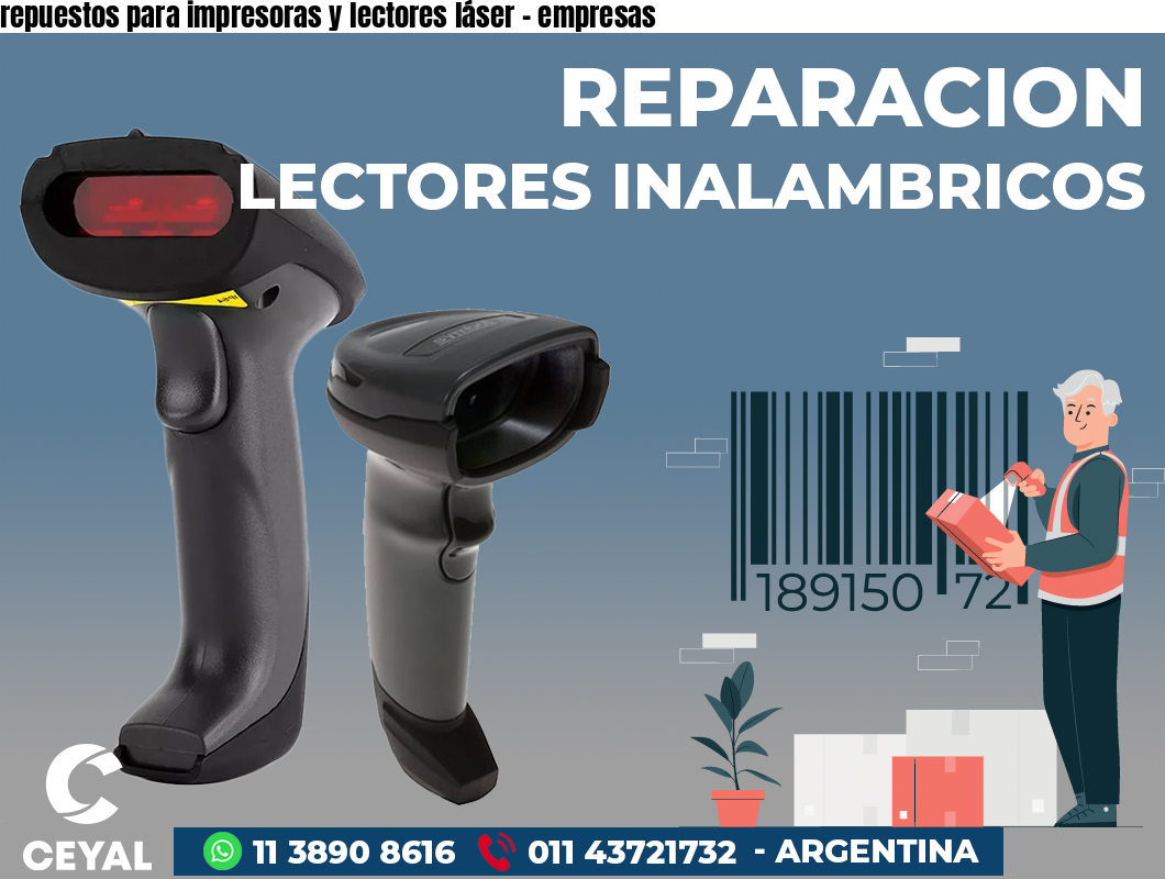repuestos para impresoras y lectores láser - empresas