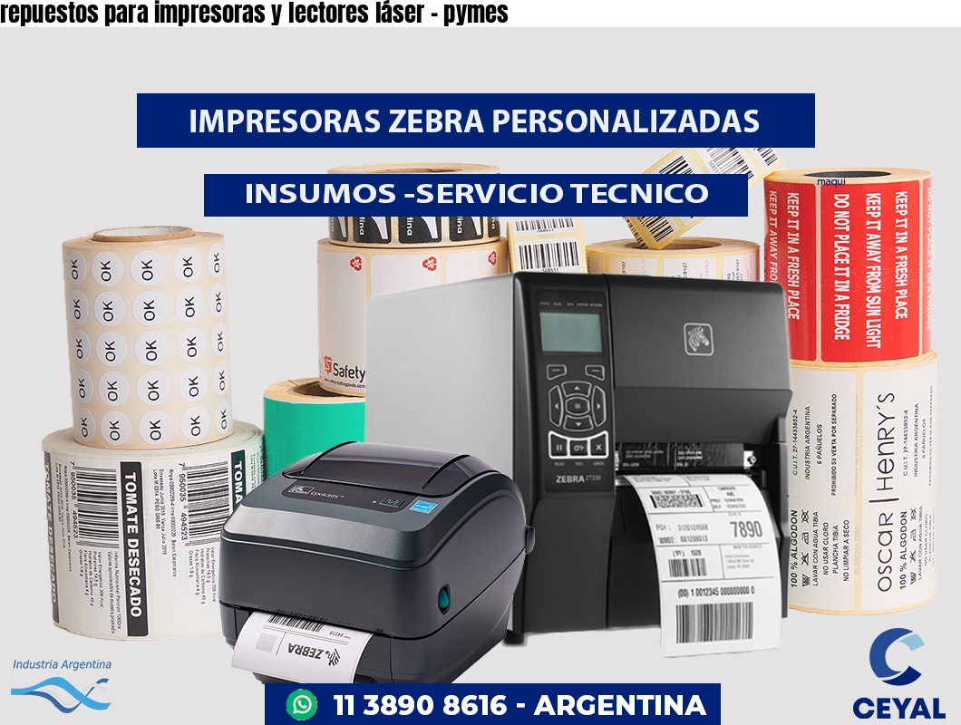 repuestos para impresoras y lectores láser - pymes
