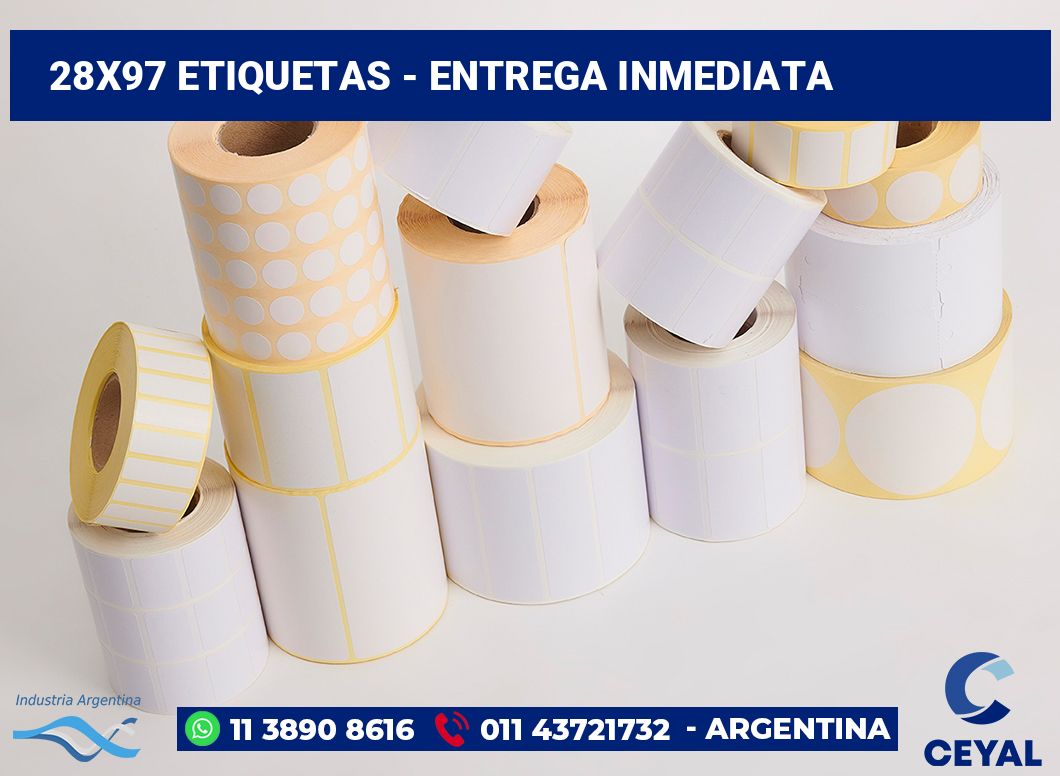 28x97 Etiquetas