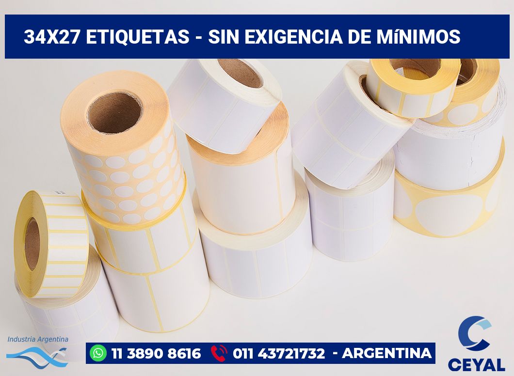 34x27 Etiquetas