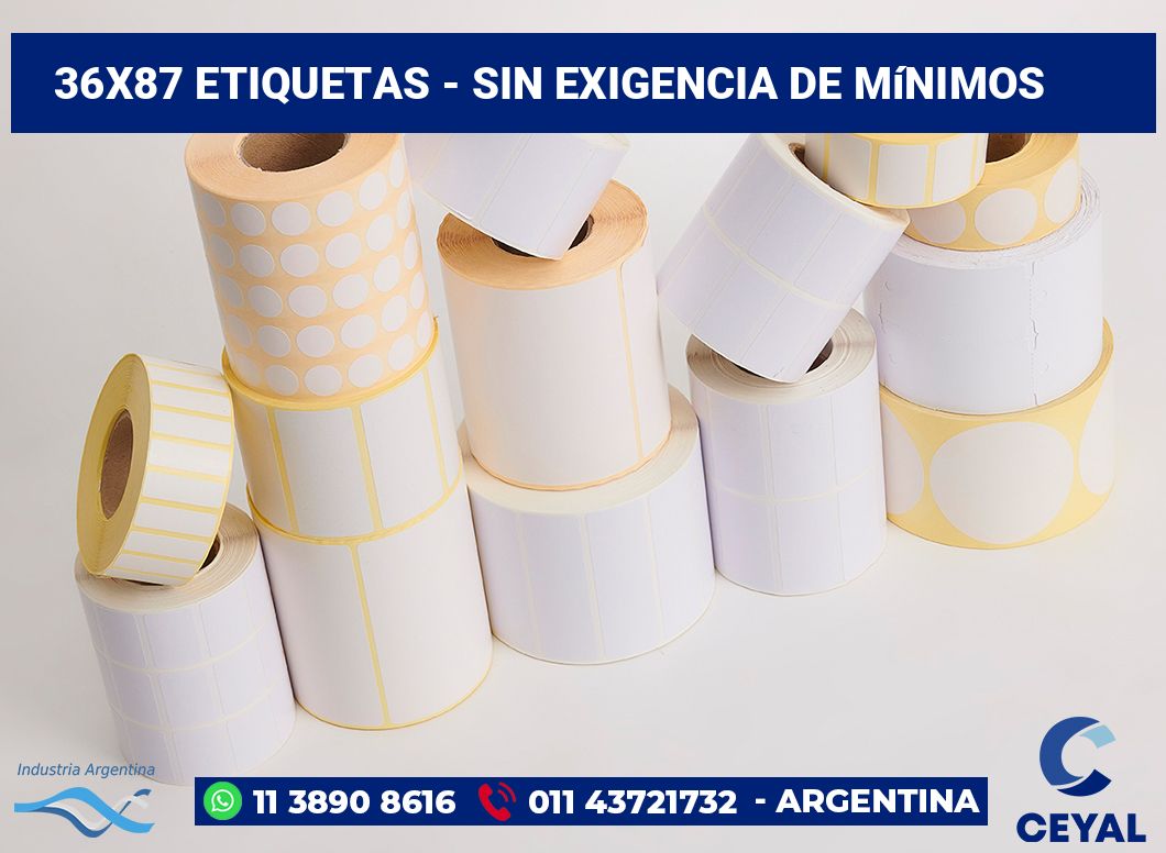 36x87 Etiquetas