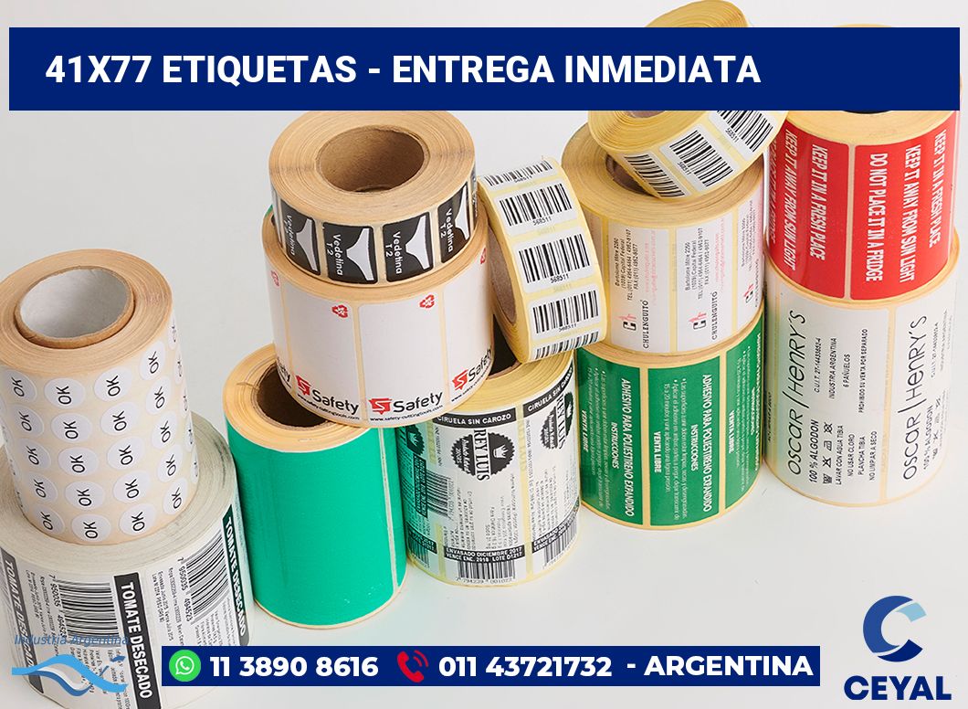 41x77 Etiquetas